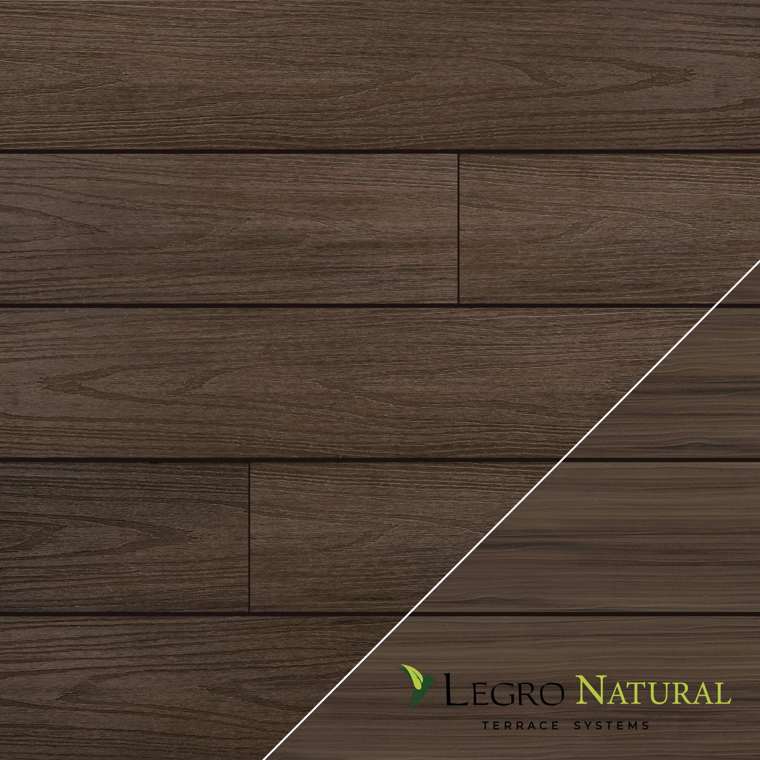 Террасная доска LEGRO Natural DS 14 Walnut 138*22*3000/4000