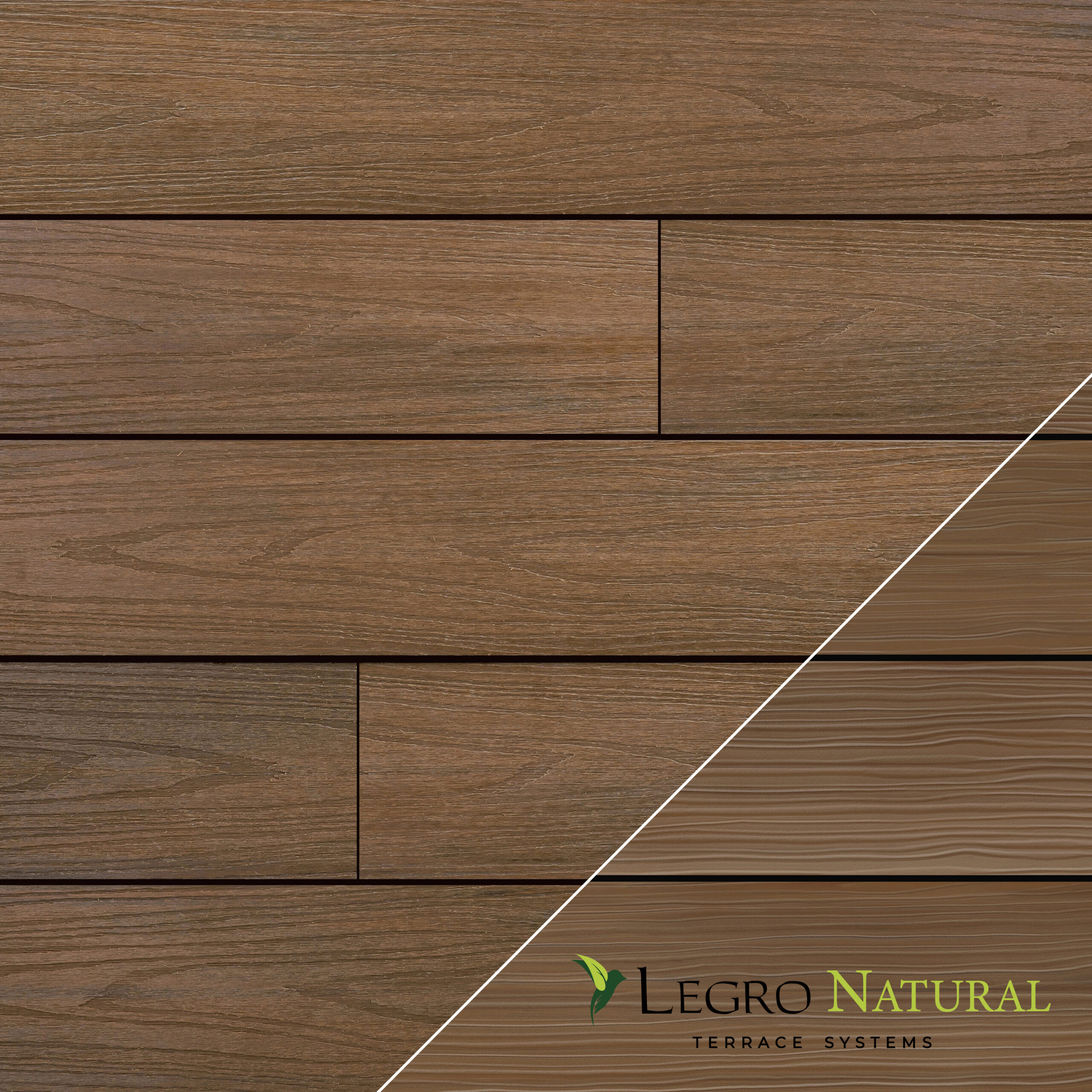 Террасная доска LEGRO Natural DS 14 Teak 138*22*3000/4000