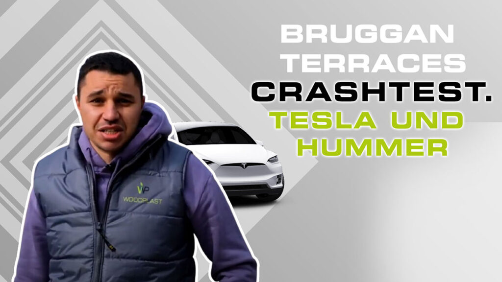 Терасні системи Bruggan - Краштест: Tesla та Hummer