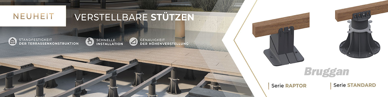 Vestellbare Stützen