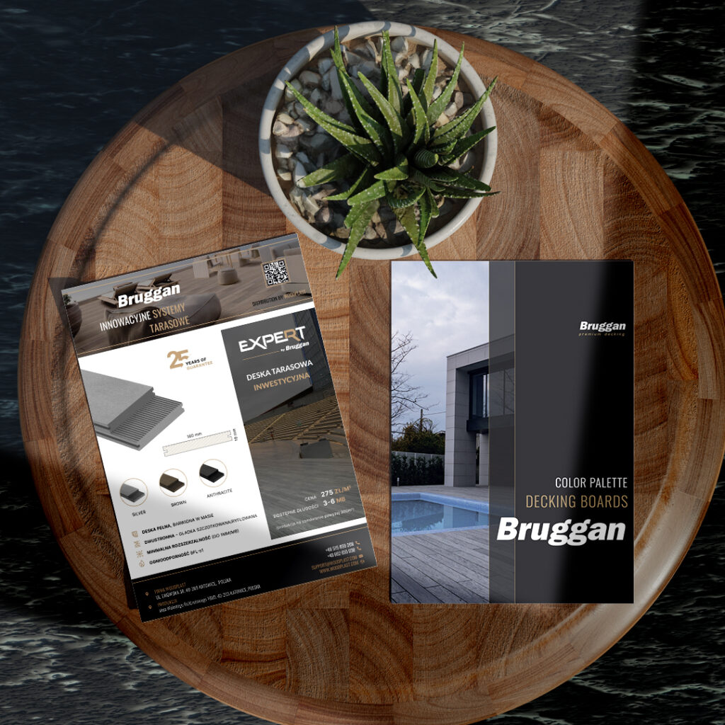 Marketingunterstützung für unsere Partner. Warum ist das wichtig? Visitenkarten, Broschüren und Preislisten mit dem Logo von Bruggan und Legro