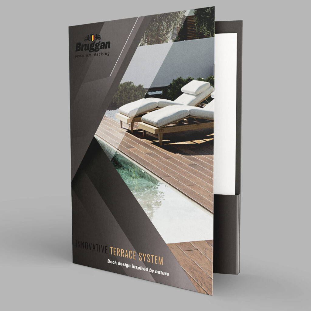 Marketingunterstützung für unsere Partner. Warum ist das wichtig? Präsentationsboxen mit Mustern von Bruggan und Legro Terrassendielen und Fassadenplatten