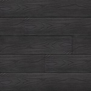Dark shades of decking. Pros and cons. Dark Anthracite terraces harmonize with greenery, water and contrast favorably with the light facades of the houses.