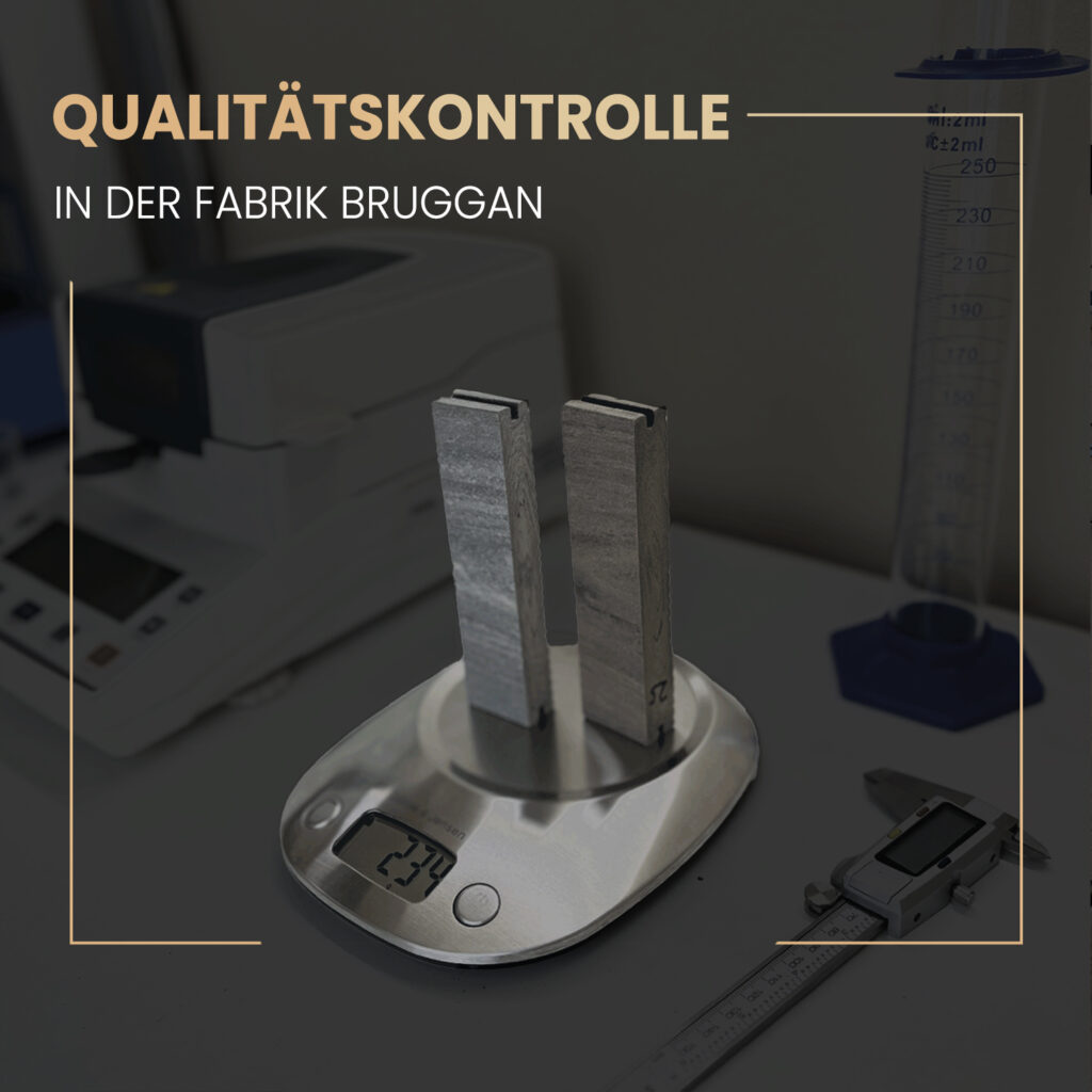 Kontrolle der Qualität von Bruggan-Terrassendielen