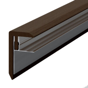 Gama akcesoriów do tarasów. F profil 03 (walnut)