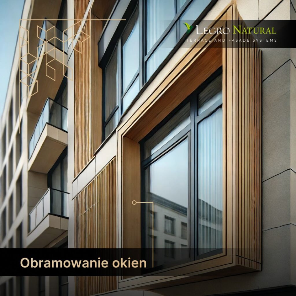 Profil uniwersalny AS180 do systemów tarasowych i elewacyjnych Legro Natural. Listwy okienne