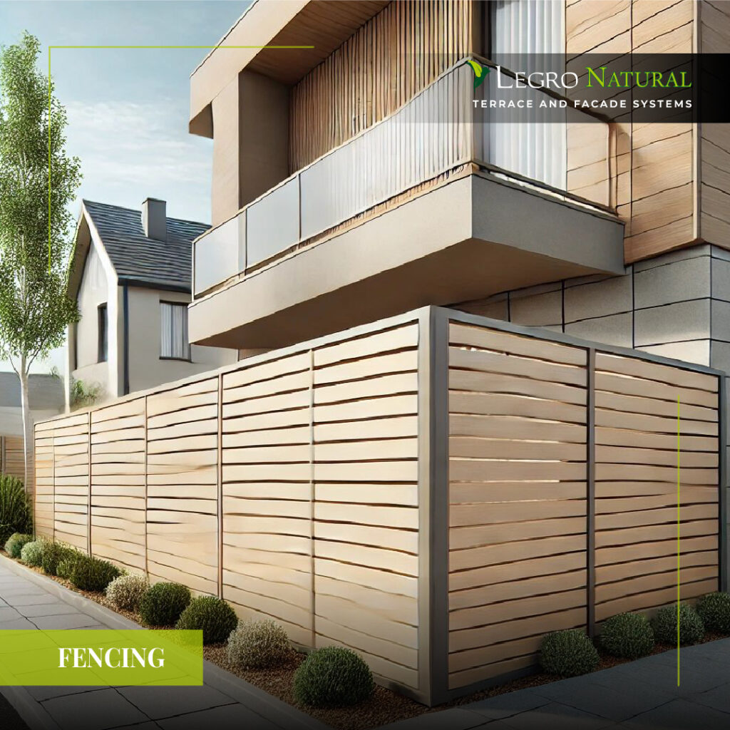 Universal Profile AS180 for Legro Natural Terrace and Facade Systems. Fence Construction