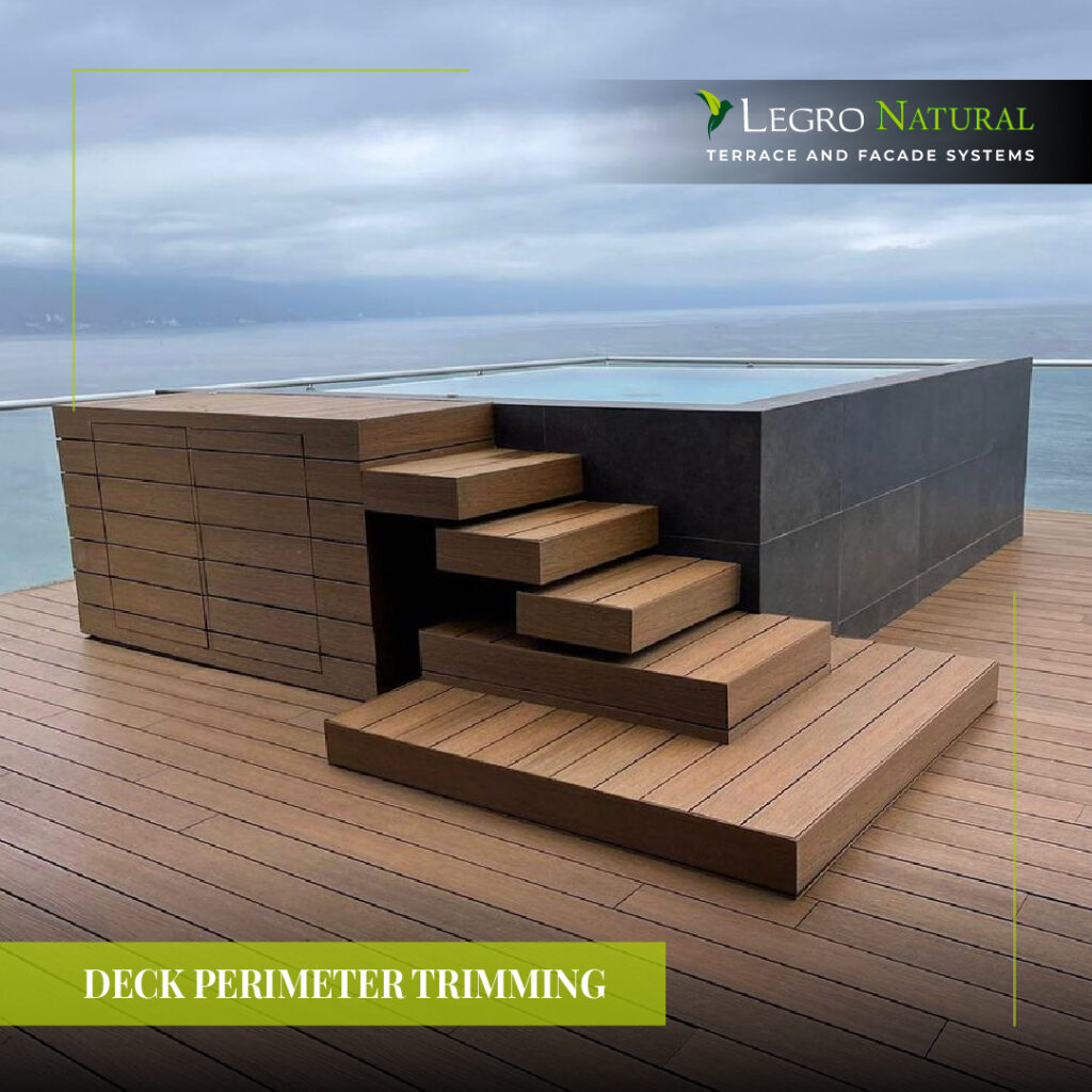 Universal Profile AS180 for Legro Natural Terrace and Facade Systems. Perimeter Terrace Trim