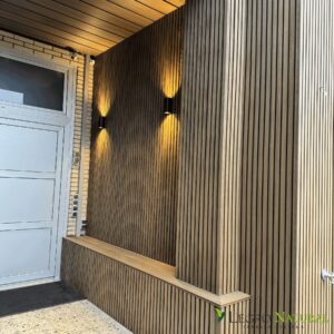 Варианты использования фасадного профиля Legro Wall Panels. С террасной доской Legro Ultra Naturale.