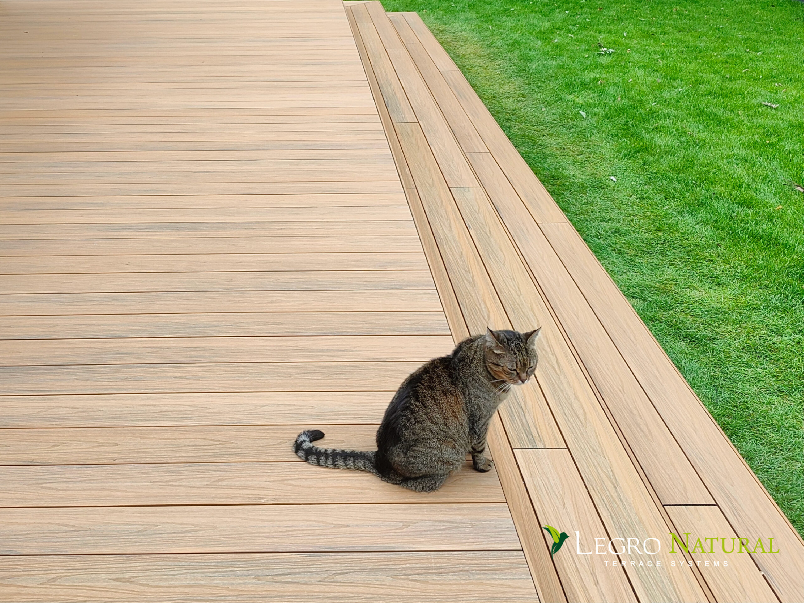 Террасная доска Legro Natural Maple. Legro Ultra Natural изготовлена ​​из экологичного древесно-полимерного композита устойчивого к образованию пятен и 100% защитой цвета.