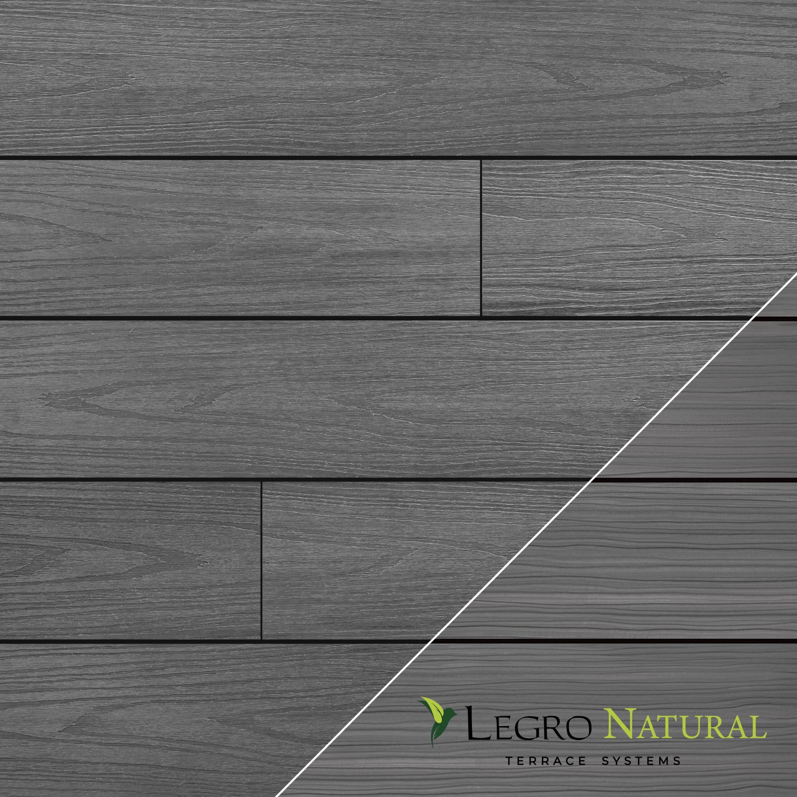 Террасная доска LEGRO Natural DS 14 Basalt 138*22*3000