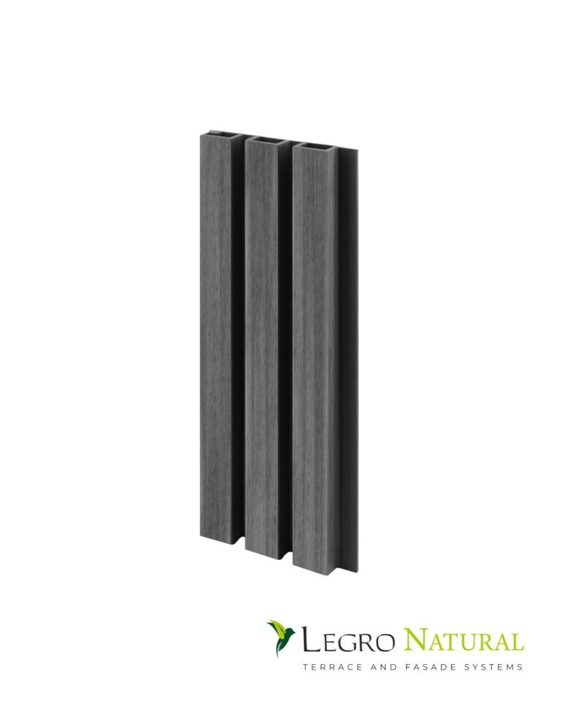 Dunkle Anziehungskraft. Die neue Farbe der Saison für Ihre Terrasse und Fassade – Legro Basalt. Die Farbe Basalt - Eleganz und Vielseitigkeit.