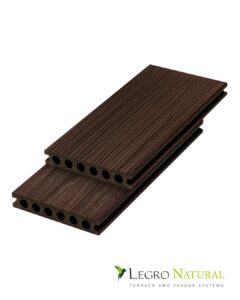 Новинка сезона - террасная доска LEGRO NATURAL & DUNES. Террасная доска Legro доступна в темном и глубоком Walnut.