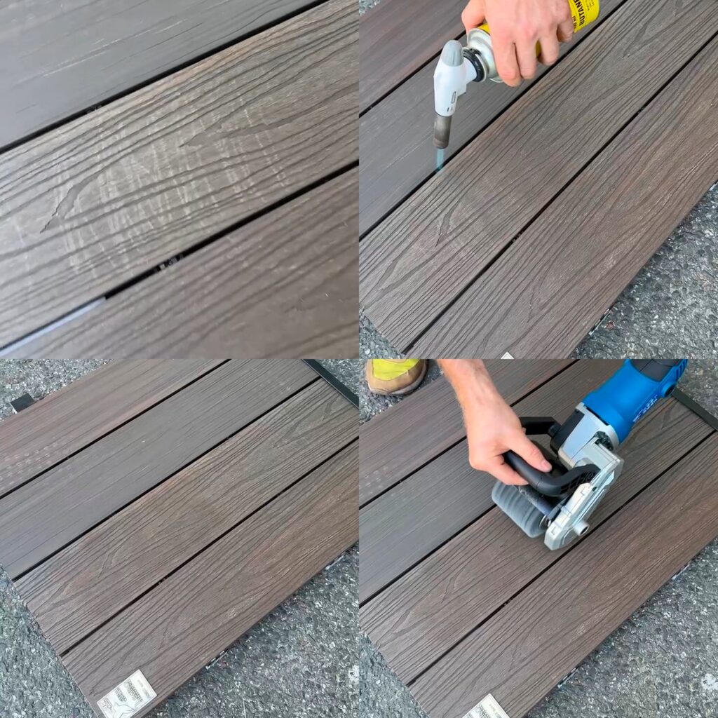 Mechanische Beschädigungen und Kratzer auf Terrassendielen. Wie vorgehen? Möglichkeiten der Wiederherstellung.