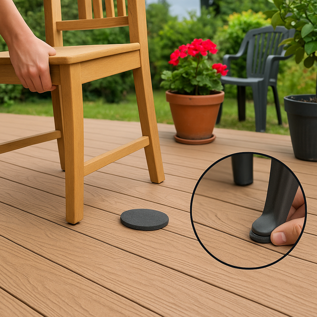 Mechanische Beschädigungen und Kratzer auf Terrassendielen. Wie vorgehen? Einfache Regeln zur Vermeidung von Beschädigungen.