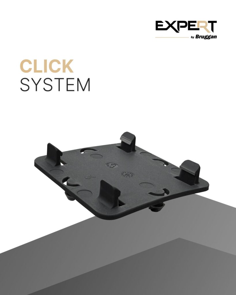 Bruggan Expert Clip System – nowy system klipsów do mocowania legarów i wsporników DD Pedestal