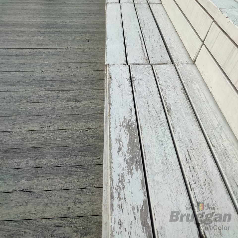 Terrasse nach 5 Jahren: Farbe, Struktur und Oberfläche